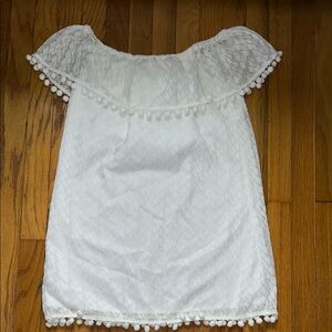 CUPSHE Off Shoulder Pom-Pom Mini Dress